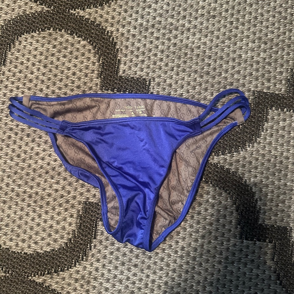 Victoria's Secret Blue Bikini with Thin Straps